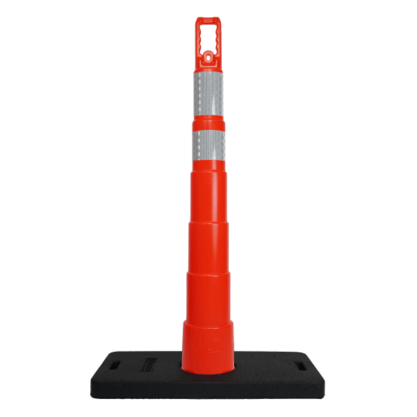 42" Channelizer Cone with 6" and 4" Reflective Collars + 30lb Base