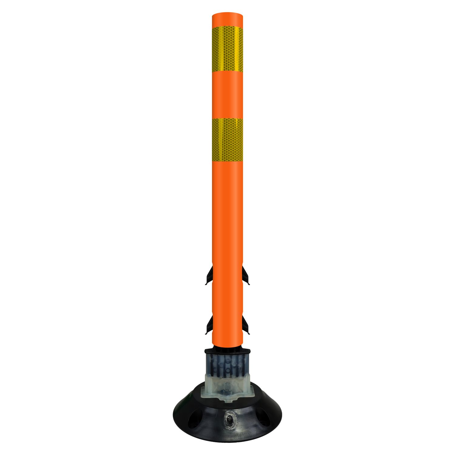 Orange Flexstake Surface Mount Tubular Traffic Delineator