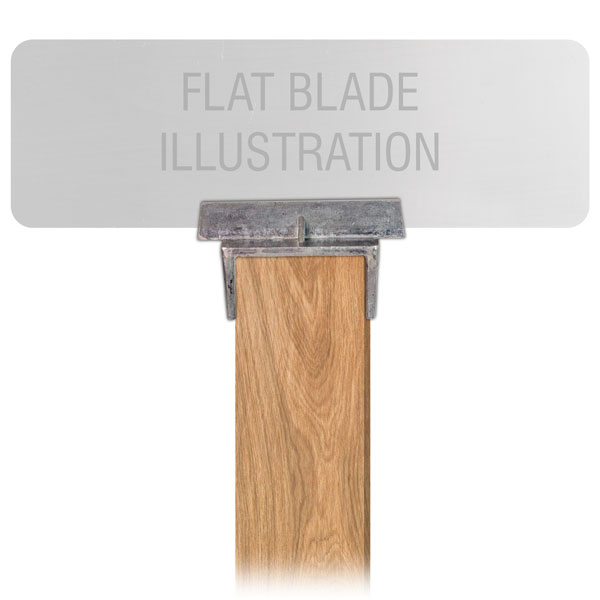 Flat Blade Wood Post Street Name Sign Bracket