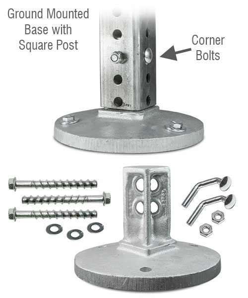 SNAP'n SAFE Surface Mount Breakaway Anchor For Square Post