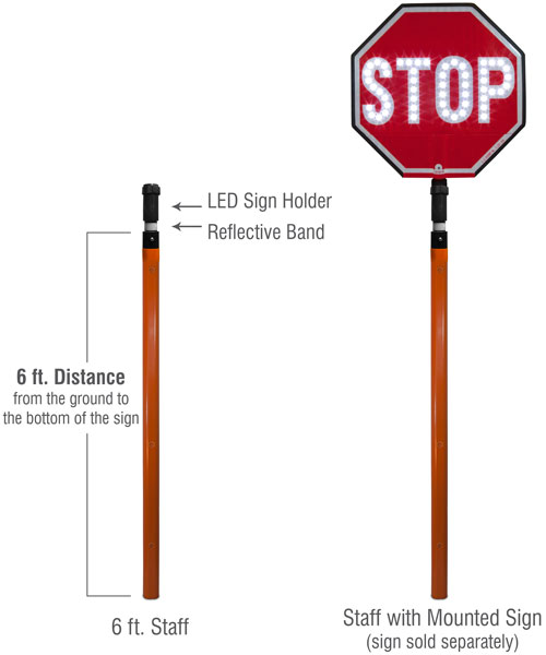 6 ft. Extension Handle - LED Paddle Accessory