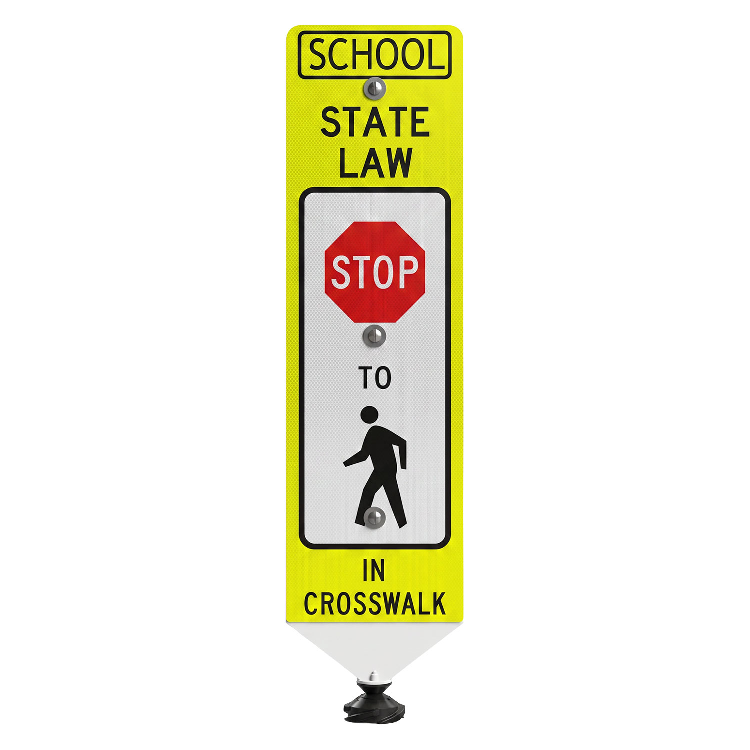 Replacement School Stop For Pedestrians Panel