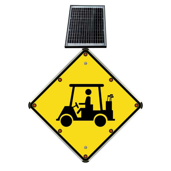 LED Solar Golf Cart Sign