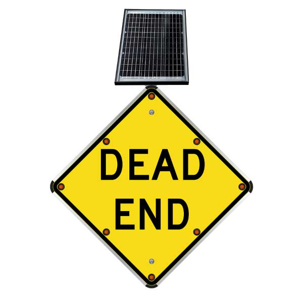 LED Solar Dead End Sign
