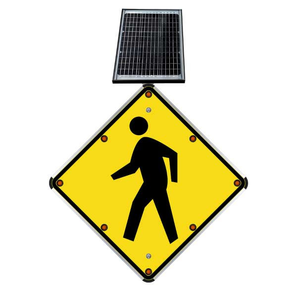 LED Solar Pedestrian Crossing Sign