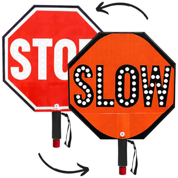 24" LED Stop / Slow Paddle