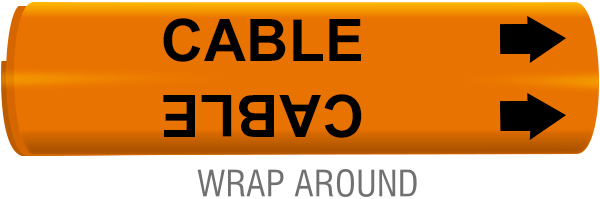 Cable Line Wrap-Around Marker
