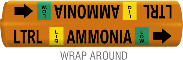 Low Temperature Recirculated Liquid Pipe Marker