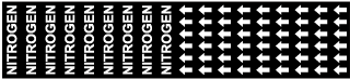 Nitrogen Pipe Label on a Card