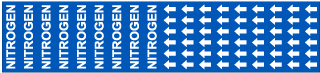 Nitrogen Pipe Label on a Card