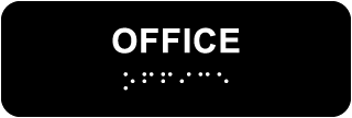 Office with Braille