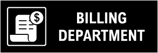 Billing Department Sign