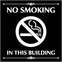 No Smoking In This Building Sign