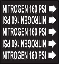 Nitrogen 160 Psi Medical Gas Marker