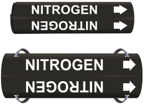 Nitrogen Wrap Around Pipe Marker