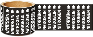 Nitrogen Medical Gas Marker on a Roll