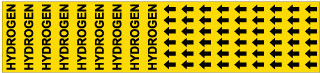 Hydrogen Pipe Label on a Card