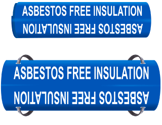 Asbestos Free Insu. Wrap Around & Strap On Pipe Marker