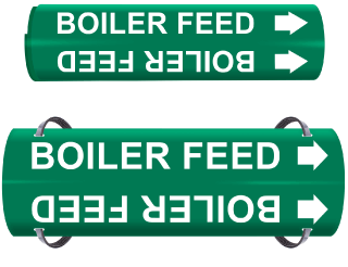 Boiler Feed Wrap Around & Strap On Pipe Marker