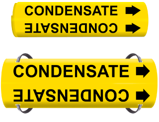 Condensate Wrap Around & Strap On Pipe Marker