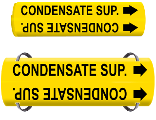 Condensate Sup. Wrap Around & Strap On Pipe Marker