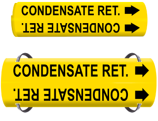 Condensate Ret. Wrap Around & Strap On Pipe Marker