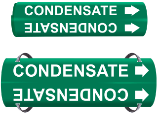 Condensate Wrap Around & Strap On Pipe Marker