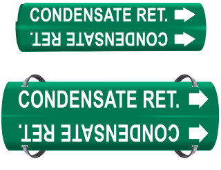 Condensate Ret. Wrap Around & Strap On Pipe Marker
