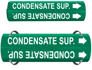 Condensate Sup. Wrap Around & Strap On Pipe Marker