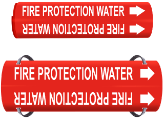 Fire Protection Water Pipe Marker