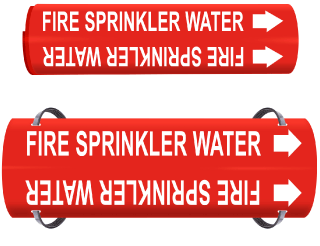 Fire Sprinkler Water Pipe Marker