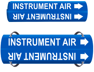 Industrial Air Wrap Around & Strap On Pipe Marker