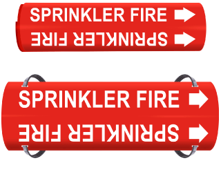 Sprinkler Fire Pipe Marker