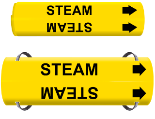 Steam Wrap Around & Strap On Pipe Marker