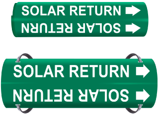 Solar Return Wrap Around & Strap On Pipe Marker