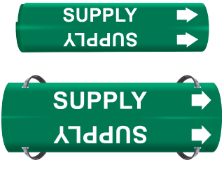 Supply Wrap Around & Strap On Pipe Marker