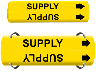 Supply Wrap Around & Strap On Pipe Marker