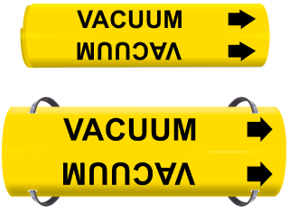 Vacuum Wrap Around & Strap On Pipe Marker