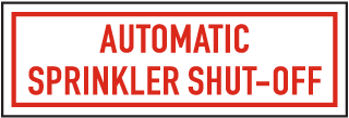 Automatic Sprinkler Shut-Off Plate