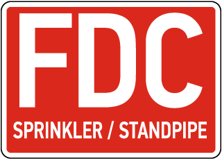 FDC Sprinkler / Standpipe Sign