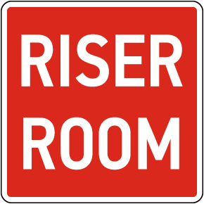 Riser Room Sign