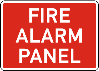 Fire Alarm Panel Sign