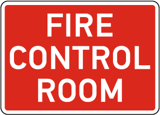 Fire Control Room Sign
