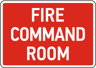 Fire Command Room Sign