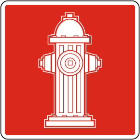 Fire Hydrant Sign