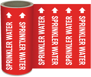 Sprinkler Water Pipe Marker on a Roll