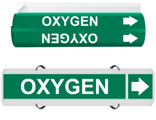 Oxygen High Performance Wrap Around & Strap On Pipe Marker