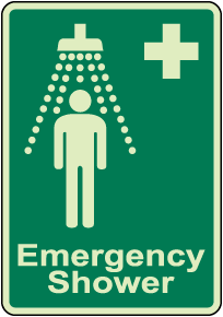 Emergency Shower Sign
