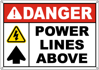Danger Power Lines Above
