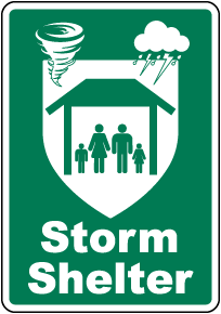 Storm Shelter Sign